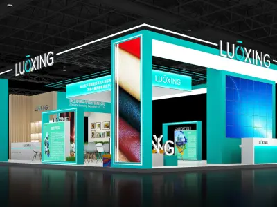 Booth Exhibition Stand Stall 10x15m Height 440cm 4Open 3D model 3D model