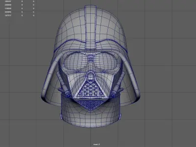 Darth Vader Helmet 3D model 3D model