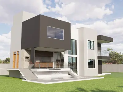 Modern House 3D model 31
