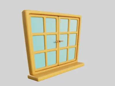 Cartoon Window 29b 3D model