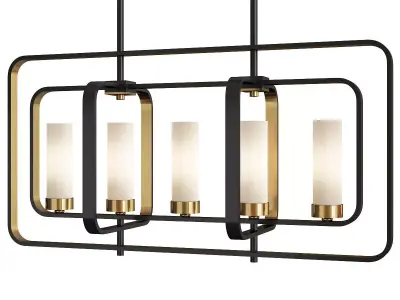 SOHO LOFT LINEAR CHANDELIER Low-poly 3D model