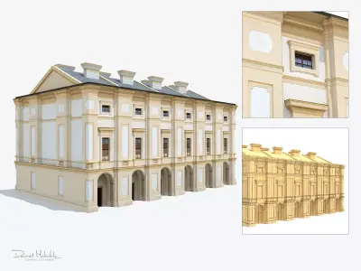 Apartment House 209 Low-poly 3D model