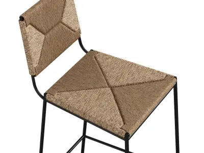 Campagne Counter Bar Height Stool by Design Freres 3D model