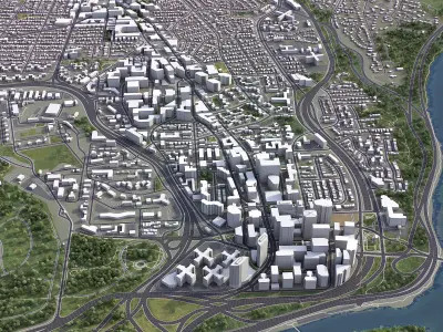 Arlington Low-poly 3D model