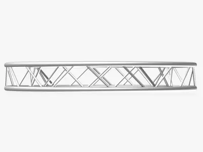 Circle Square Truss - Full diameter 200cm 3D model