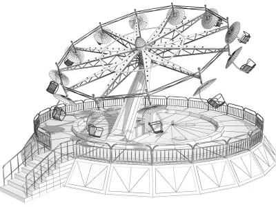 Twister Ride 3D model