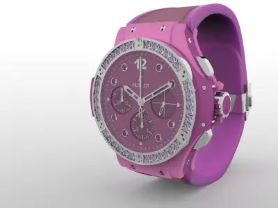 Hublot Big Bang Pink Low-poly 3D model