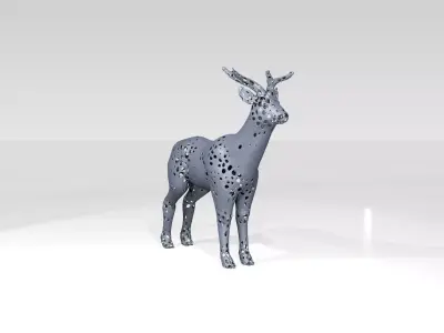 Deer Voronoi 3D model