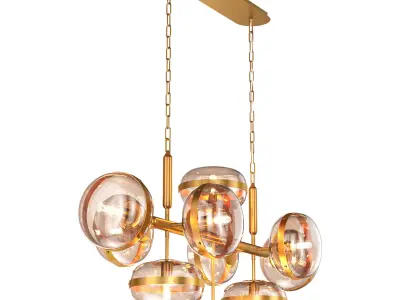 Eurofase NOTTINGHAM 10-light chandelier 3D model