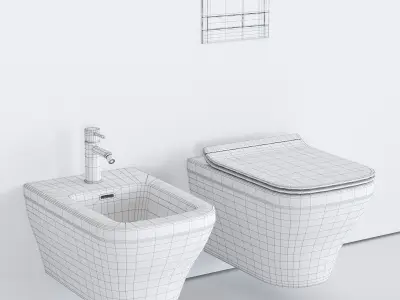  Noken Forma Wall-Hung WC Low-poly 3D model