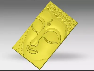 LORD BUDHA FACE 3D model