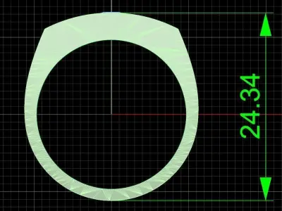 Jewelry ring 363 Free 3D print model