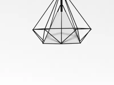 lamps geometric pendant light 3D model