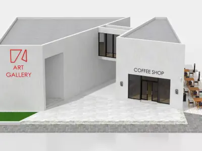 Contemporary Art Gallery 3D model