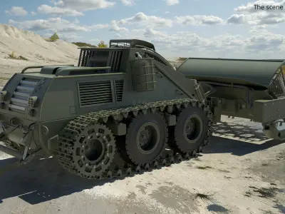  Mine Neutralization Module with Armored Housing Military Green 