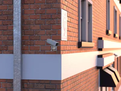 144 N Brand Blvd - Los Angeles Brick Building  3D model