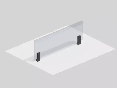 Glass Railing Pack Archviz 3D model