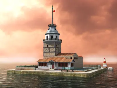 Maidens Tower 3D model