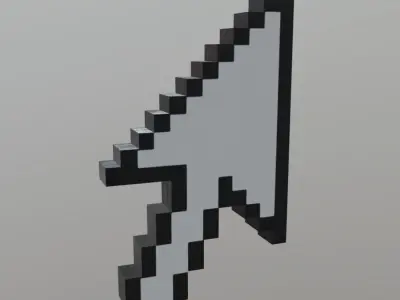 Cursor Arrow Low-poly 3D model