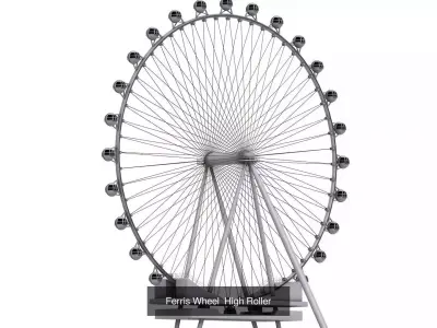 Ferris Wheel collection  3D Model Pack