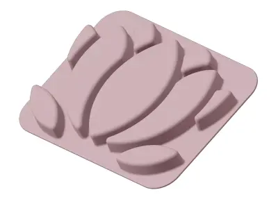 Plastic Premium Lotus Plate 3D model