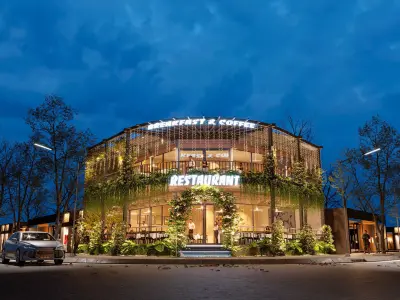 Exterior Restaurant -House Design - Vray for Sketchup 3D model