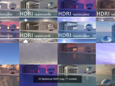 10 Spherical HDR map Texture