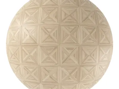 Parquet - Laminate - Wooden floor 4 in 1 3D model 36