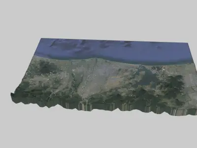 Hamamatsu City Low-poly 3D model