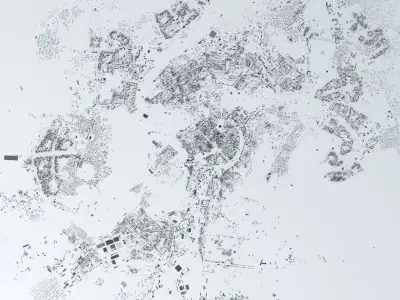 Yerevan Streets and Buildings 3D model