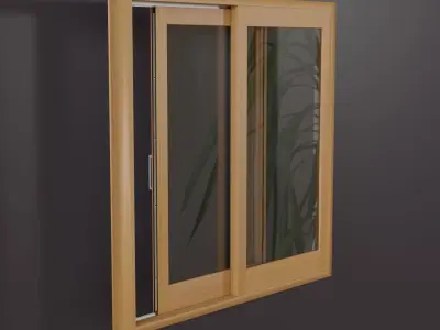 Lift-sliding door 3D model