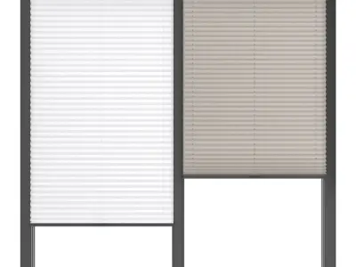 Pleated blind 3D model