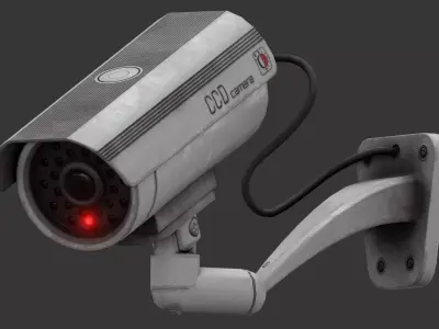 Security Camera Low-poly 3D model