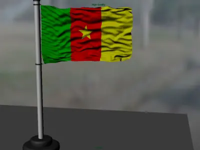 Cameroon flag 3D model