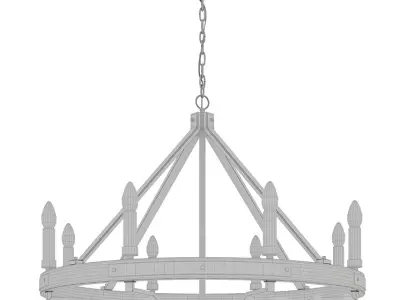 Pendant lamp chandelier 3D model