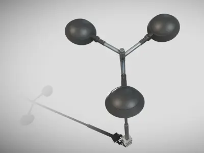 Street Light 15 version 8 5m with pole 2 Low-poly 3D model