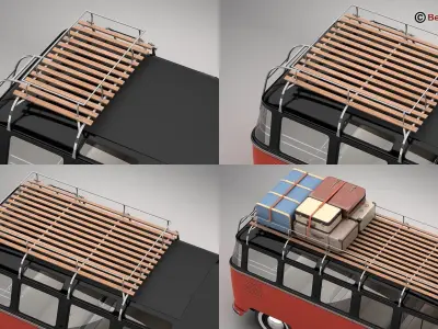 Volkswagen T1 Samba 1959 Accessories 3D model