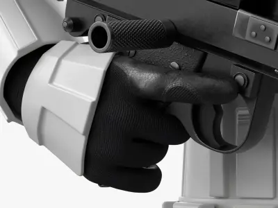  Star Wars Imperial Stormtrooper with Blaster Rifle Standing Pose 