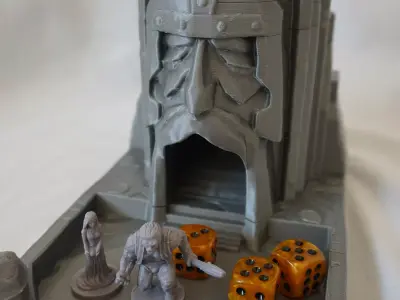 Dwarf 3D Printing Dice tower 3D print model