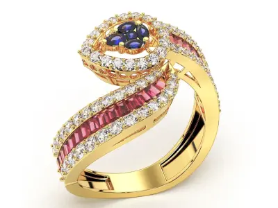 Beautifull ring 3dm and stl file available to sale 3D print model