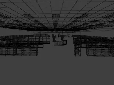 Backrooms The End Library 3D model