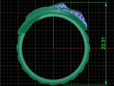 Jewelry ring 451 3D print model