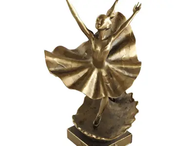 ballet dance statue 3D model