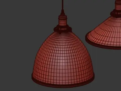 Franklin Glass Pendant 3D model