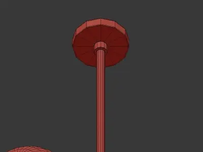 Bistro Globe Clear Glass Chandelier 16 Milk 3D model