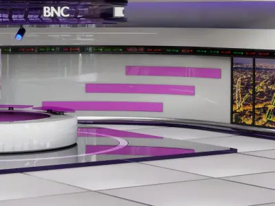 Virtual TV Studio 3D model