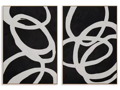 Abstract Painting Frame set 3D model