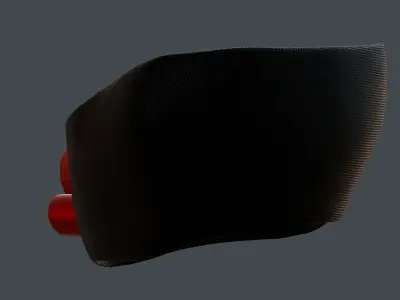 Gas mask helmet 3d model scifi Low-poly  Low-poly 3D model