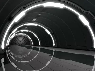 Sci Fi Corridor Tunnel  3D model