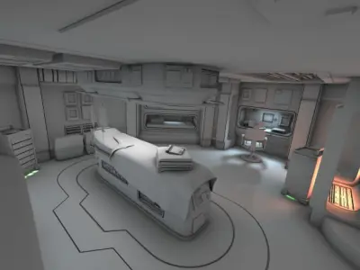 Spaceship Interior HD 3 3D model
